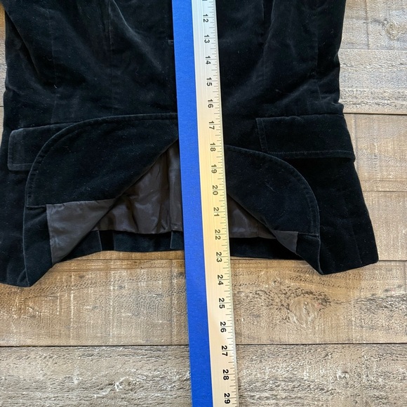 Ann Taylor Black Velour Blazer Size 4 EUC - Picture 9 of 9